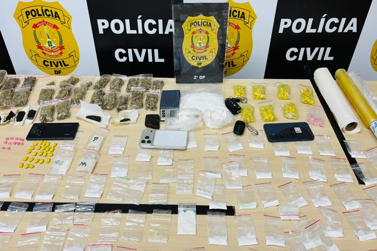 Dupla é presa por vender drogas por delivery na Asa Norte
