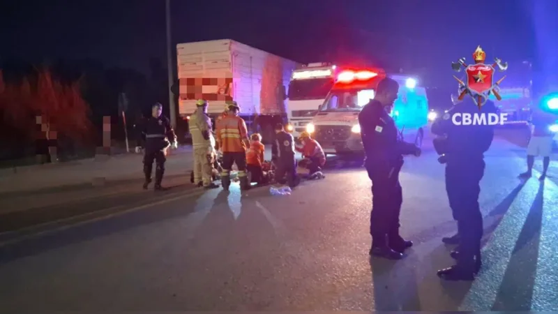 Pedestre morre atropelado por moto na DF-205, na Fercal