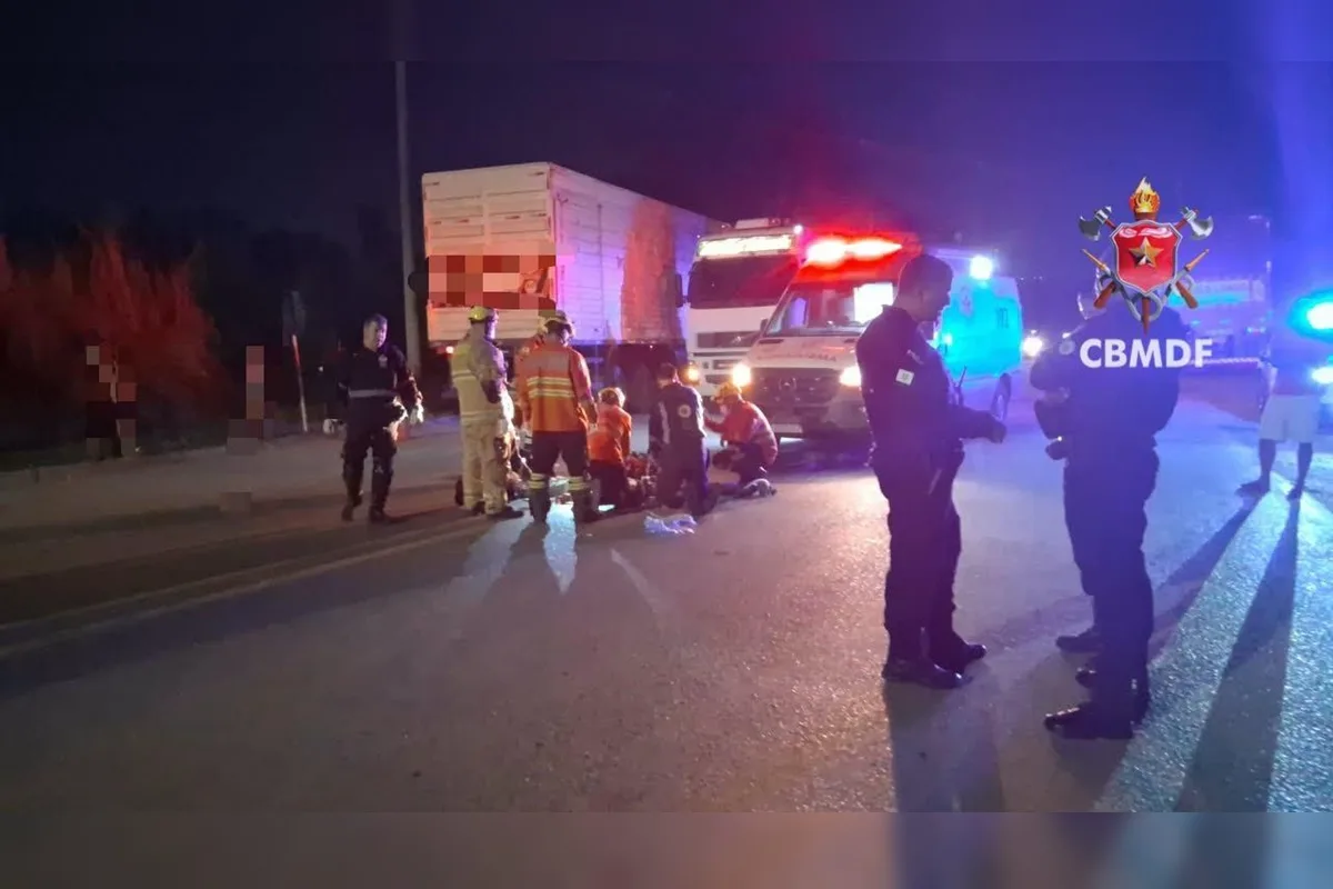 Pedestre morre atropelado por moto na DF-205, na Fercal