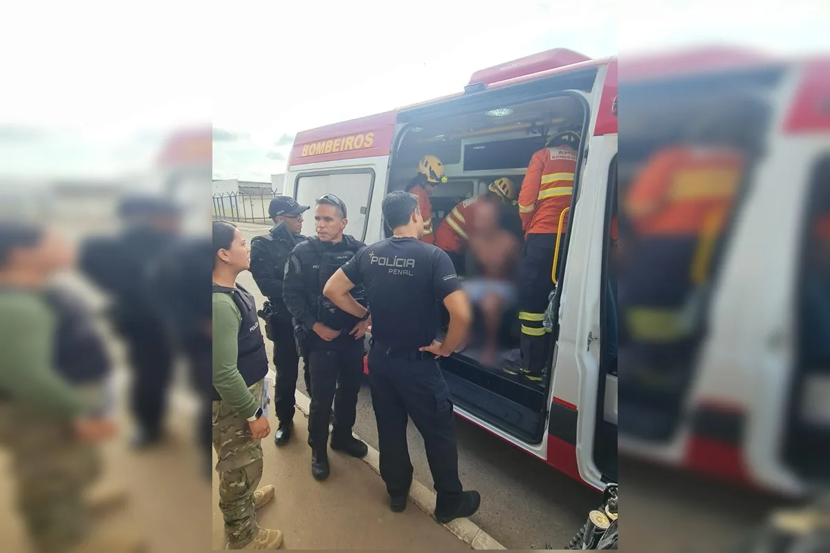 Detento faz rival refém na Papuda, engole faca improvisada e é levado ao hospital
