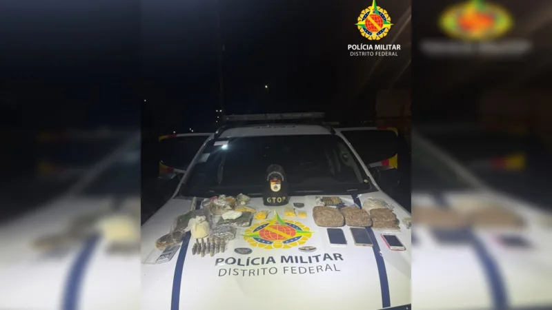 Mulher com 6 kg de drogas e 125 munições é presa após ameaçar de morte as filhas, no Recanto das Emas