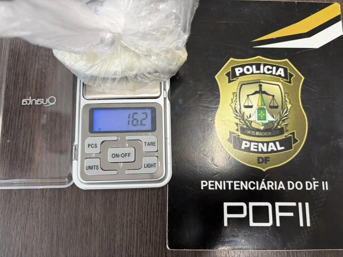 Visitante é presa tentando levar haxixe avaliado em R$ 100 mil para a Papuda