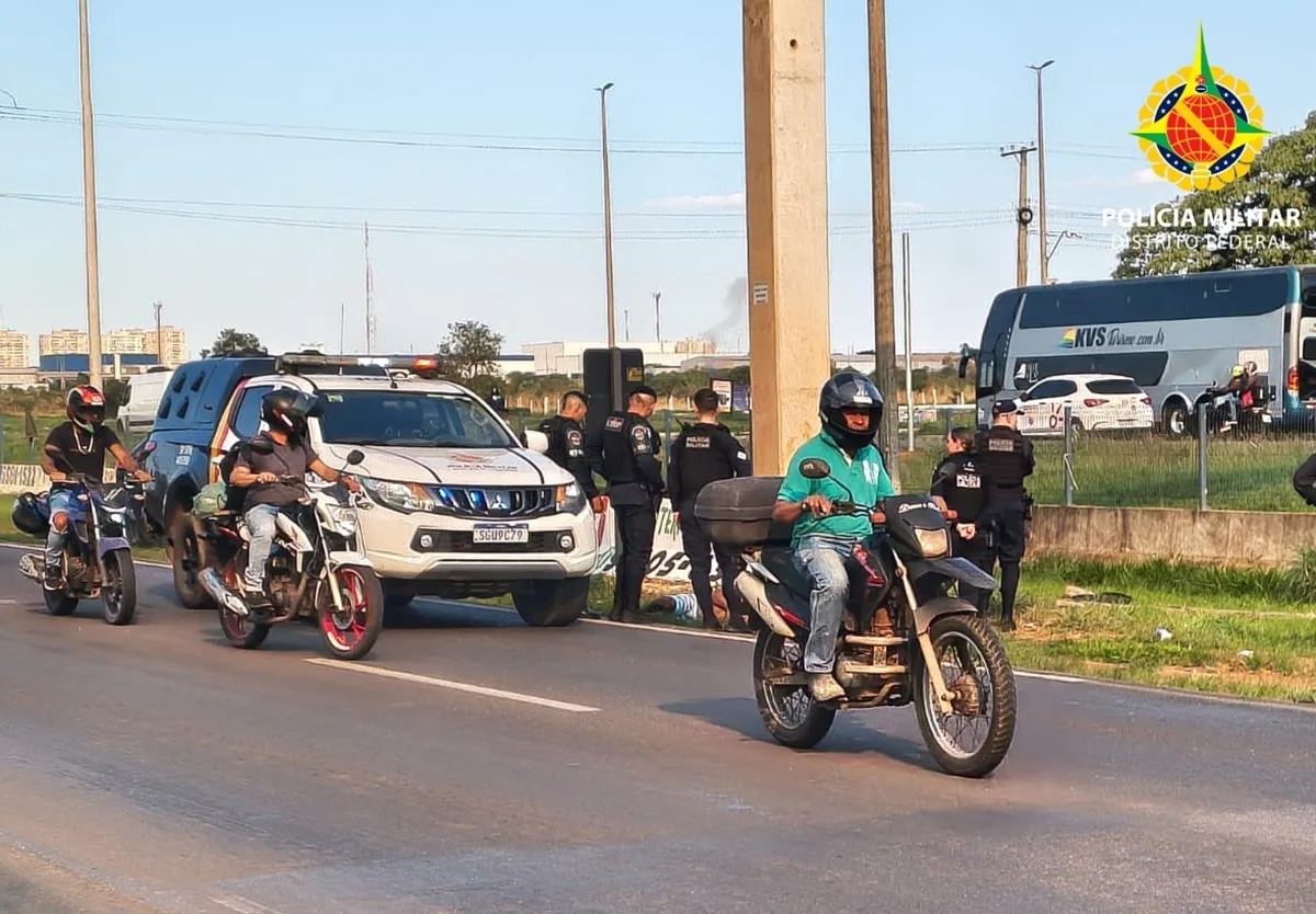 PM prende homem de 42 anos suspeito de feminicídio em Ceilândia; ele se jogou de passarela na fuga