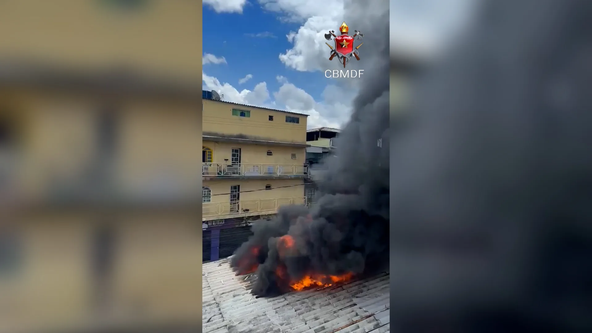 Mãe e filho escapam ilesos de incêndio que destruiu casa da família na Candangolândia
