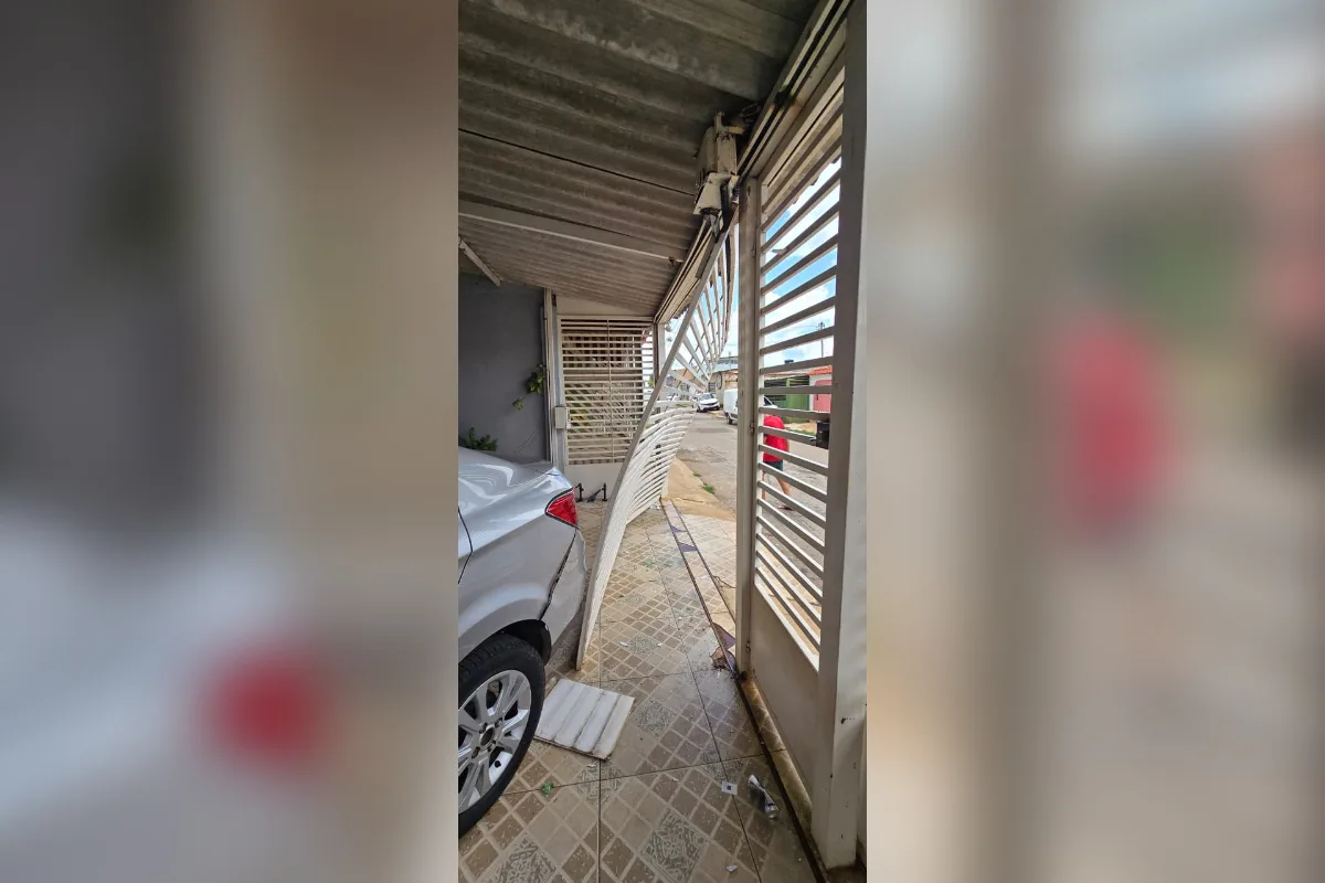 Homem é investigado por invadir com carro garagem de vizinha após denúncia de barulho em Samambaia Norte