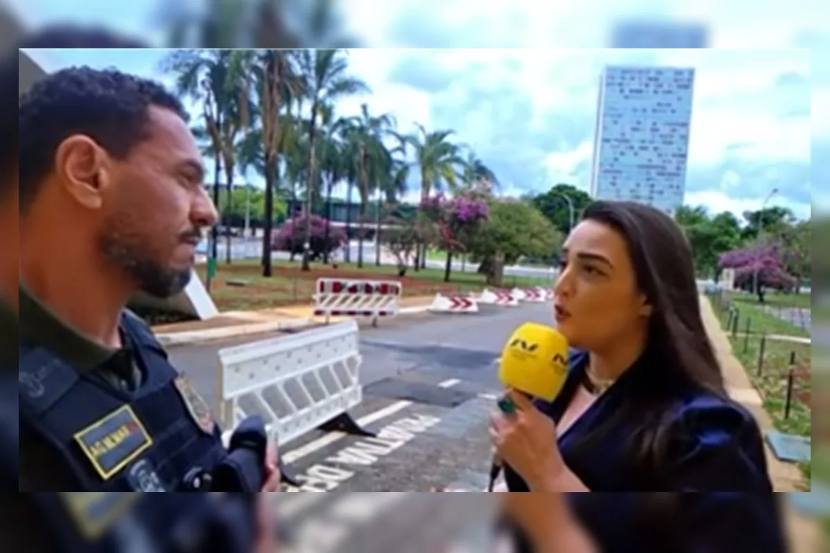Jornalista é abordada por policial durante transmissão ao vivo na Câmara dos Deputados