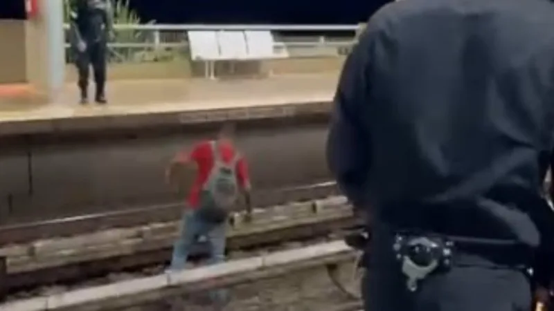 Homem é preso após invadir trilhos do metrô e ameaçar vigilantes na Estação Asa Sul