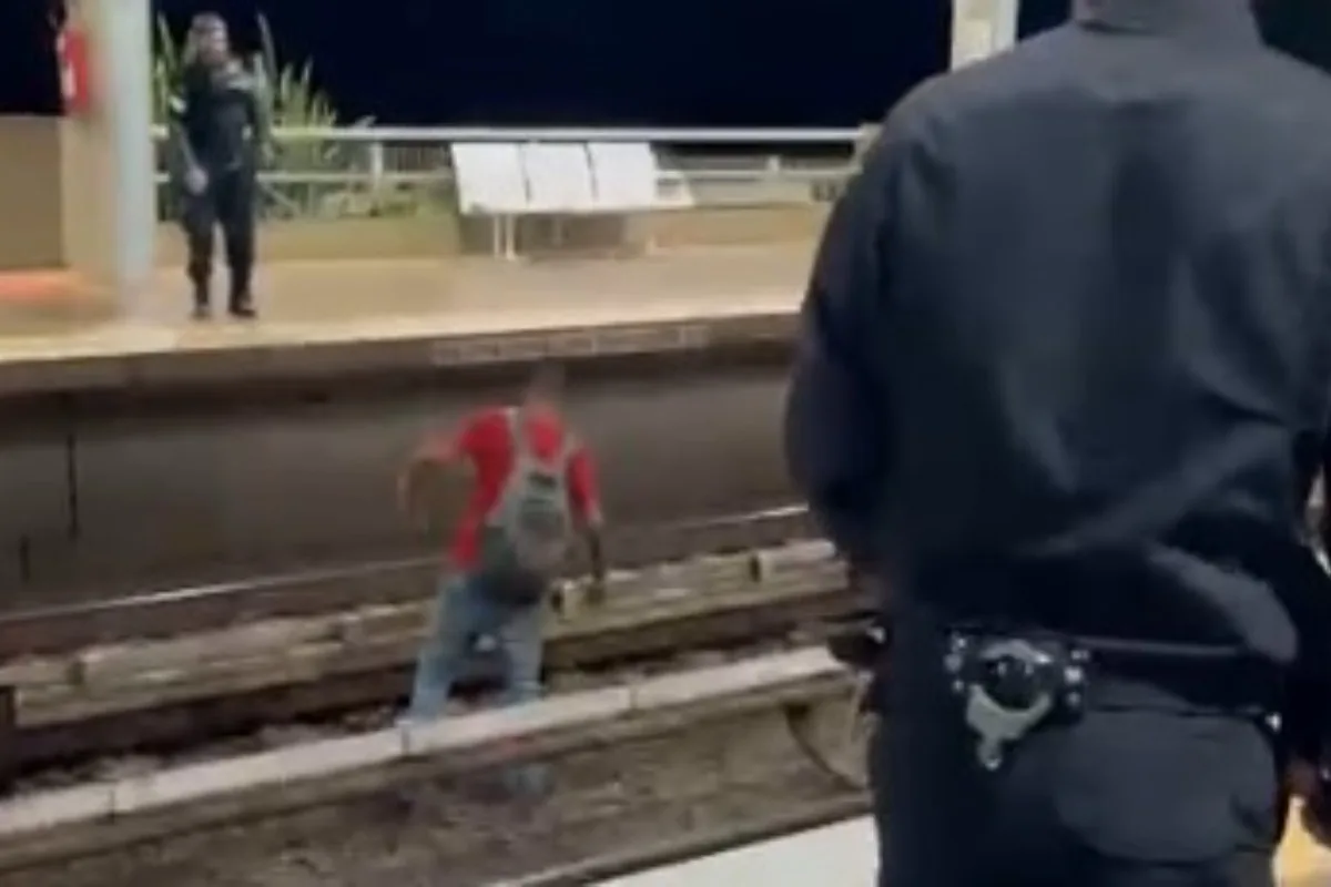 Homem é preso após invadir trilhos do metrô e ameaçar vigilantes na Estação Asa Sul