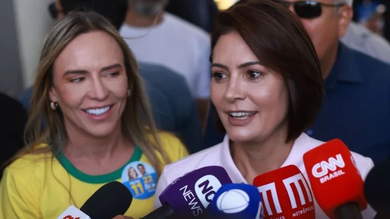 Michelle Bolsonaro diz esperar vitória de Celina e Flávio: “Aposentar o retrocesso”
