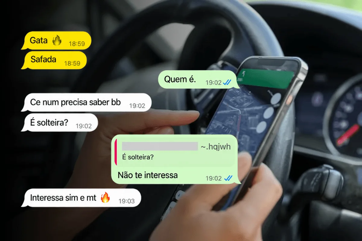 Motorista de app expulso de grupo envia fotos íntimas e imagens de armas a colegas no DF
