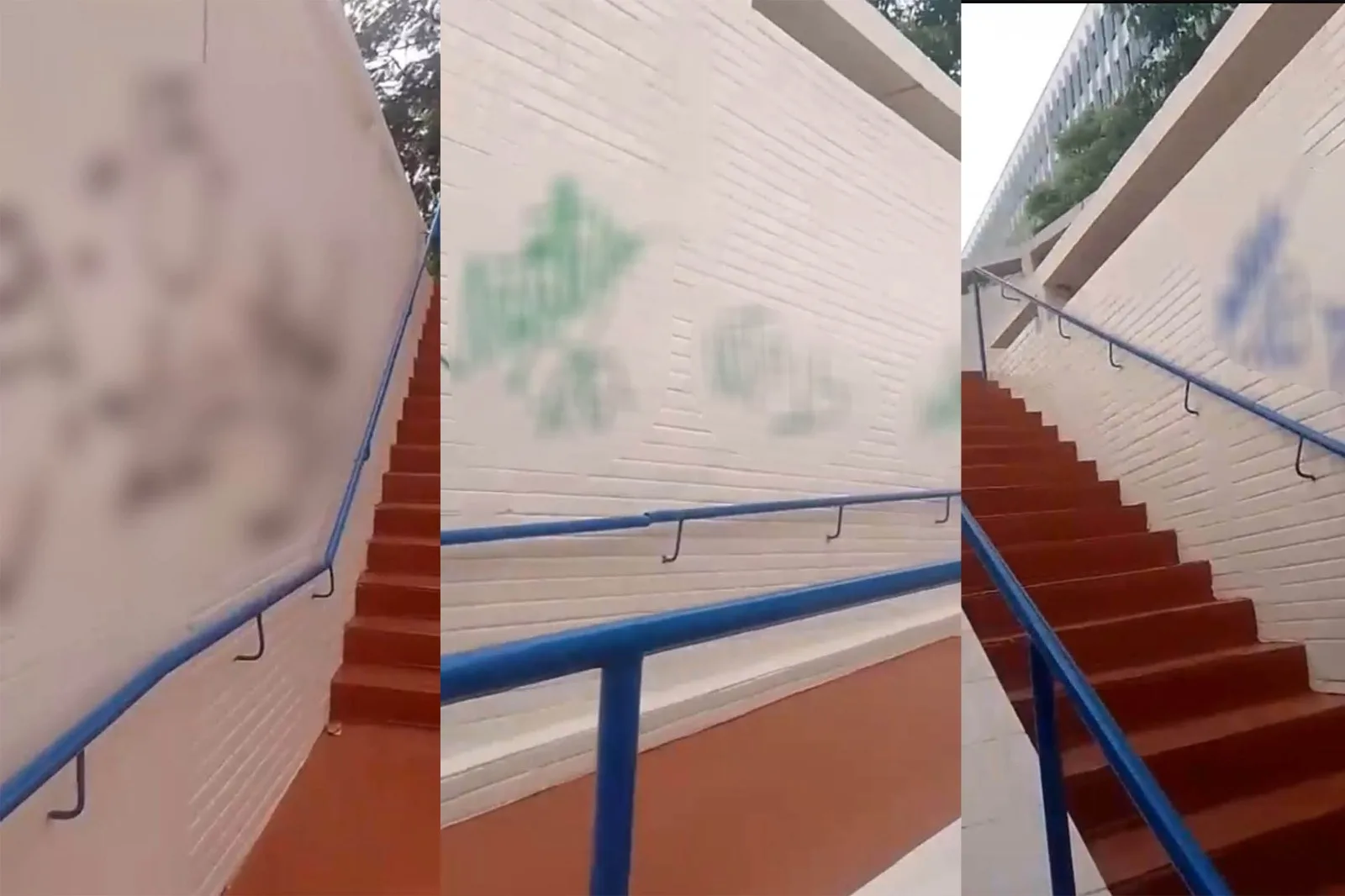 Passagem subterrânea da 107/108 Norte é pichada um dia após reforma da Novacap