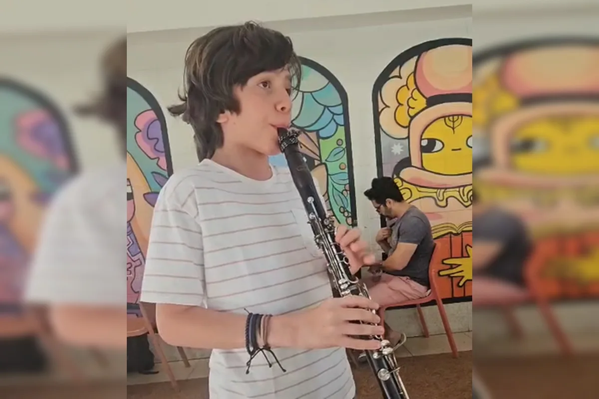 Clarinetista brasiliense de 13 anos representará o DF em concurso em São Paulo