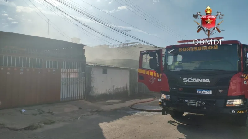 Homem agride esposa e coloca fogo na casa da família em Ceilândia