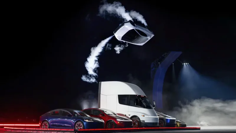 Tesla Roadster: o esportivo elétrico que salta e gira no ar com propulsores da SpaceX