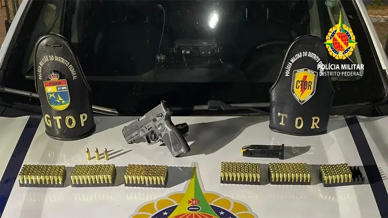 PMDF apreende homem por porte ilegal de arma de fogo durante operação em São Sebastião